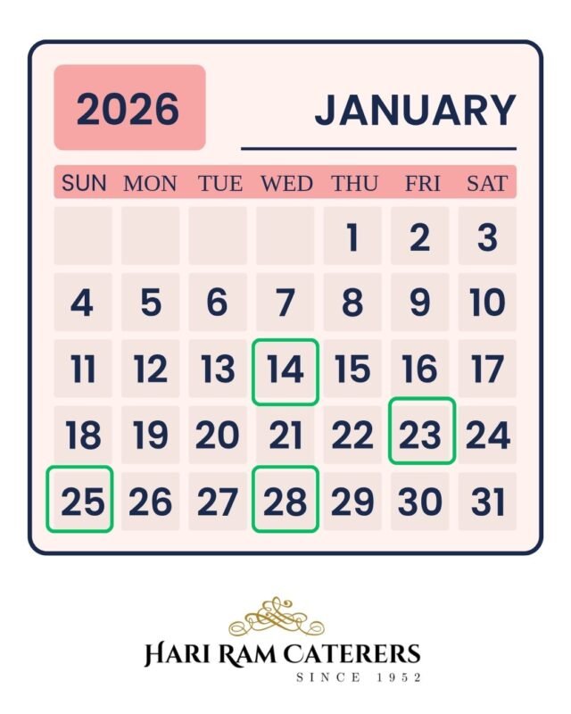 🌸Marriage Dates in January 2026 – Hindu Panchang