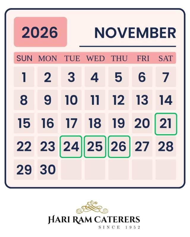 🌸 Marriage Dates in November 2026 (Hindu Panchang)