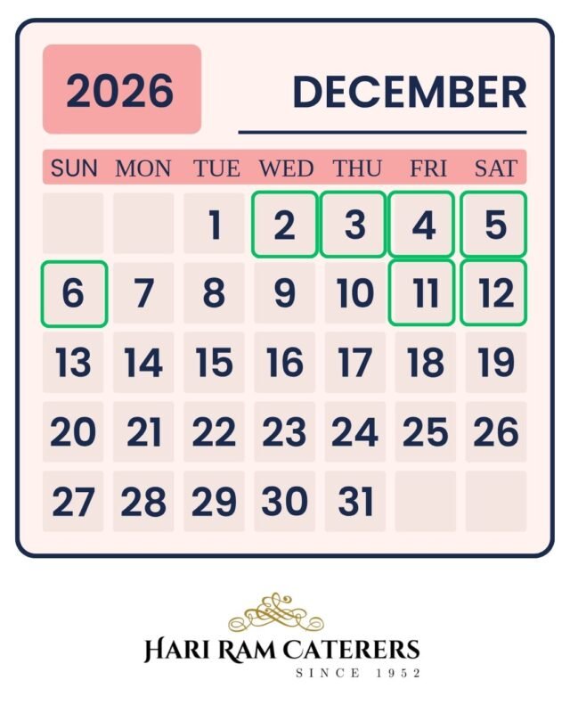 🌸 Marriage Dates in December 2026 (Hindu Panchang)